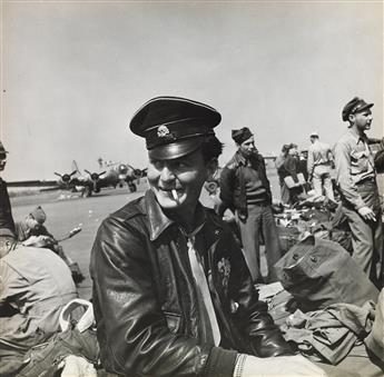 TONI FRISSELL (1907-1988) A charming collection of 18 photographs depicting quiet moments on the airstrip as the 93rd Operations Group